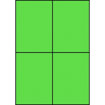 Etykiety A4 kolorowe 105x148 – zielone