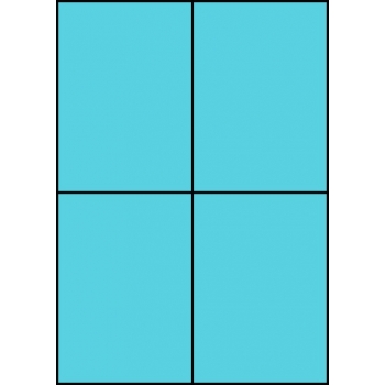 Etykiety A4 kolorowe 105x148 – niebieskie