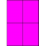 Etykiety A4 kolorowe 105x148 – różowe