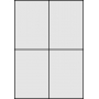 Etykiety samoprzylepne na arkuszach A4 - 105x148