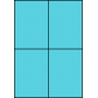 Etykiety A4 kolorowe 105x148 – niebieskie