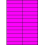 Etykiety A4 kolorowe 105x24,75 – różowe
