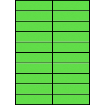 Etykiety A4 kolorowe 105x29,7 – zielone