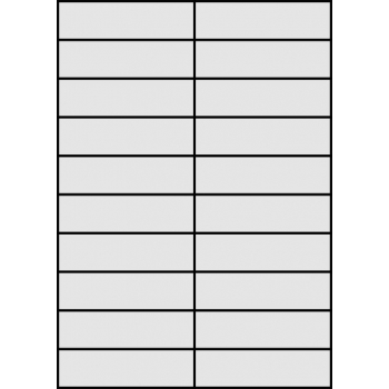 Etykiety samoprzylepne na arkuszach A4 - 105x29,7