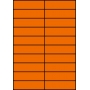 Etykiety A4 kolorowe 105x29,7 – pomarańczowe