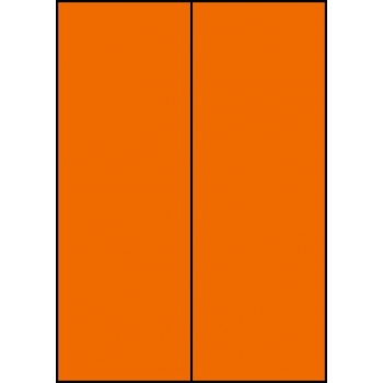 Etykiety A4 kolorowe 105x297 – pomarańczowe