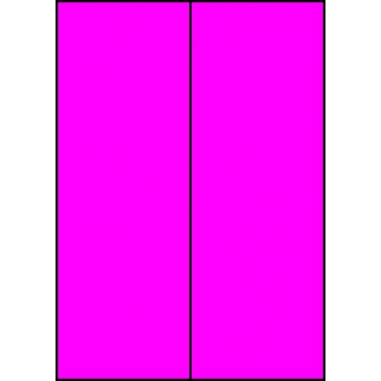 Etykiety A4 kolorowe 105x297 – różowe