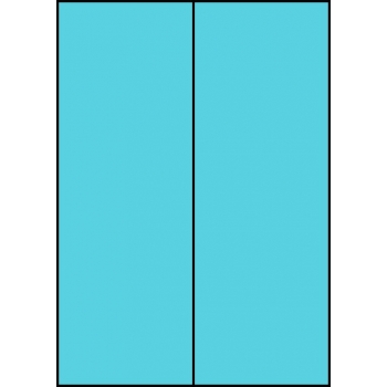 Etykiety A4 kolorowe 105x297 – niebieskie
