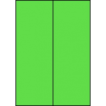 Etykiety A4 kolorowe 105x297 – zielone