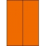 Etykiety A4 kolorowe 105x297 – pomarańczowe