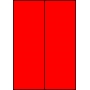 Etykiety A4 kolorowe 105x297 – czerwone fluorescencyjne