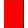 Etykiety A4 kolorowe 105x297 – czerwone fluorescencyjne