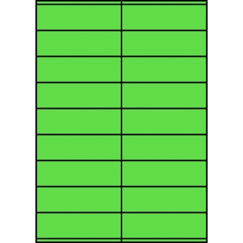 Etykiety A4 kolorowe 105x32 – zielone