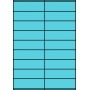 Etykiety A4 kolorowe 105x32 – niebieskie