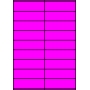 Etykiety A4 kolorowe 105x32 – różowe