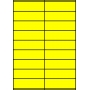 Etykiety A4 kolorowe 105x32 – żółte fluorescencyjne