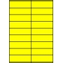 Etykiety A4 kolorowe 105x32 – żółte