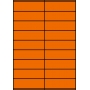 Etykiety A4 kolorowe 105x32 – pomarańczowe