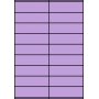 Etykiety A4 kolorowe 105x32 – fioletowe