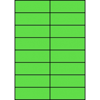 Etykiety A4 kolorowe 105x37 – zielone