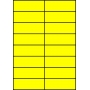 Etykiety A4 kolorowe 105x37 – żółte fluorescencyjne