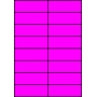 Etykiety A4 kolorowe 105x37 – różowe