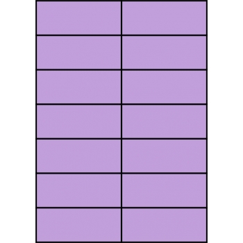Etykiety A4 kolorowe 105x42,4 – fioletowe