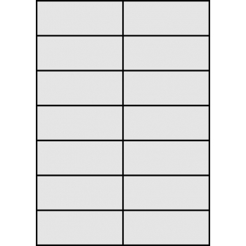 Etykiety samoprzylepne na arkuszach A4 - 105x42,4