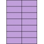 Etykiety A4 kolorowe 105x42,4 – fioletowe