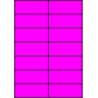 Etykiety A4 kolorowe 105x42,4 – różowe
