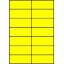 Etykiety A4 kolorowe 105x42,4 – żółte