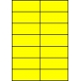 Etykiety A4 kolorowe 105x42,4 – żółte
