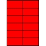 Etykiety A4 kolorowe 105x48 – czerwone fluorescencyjne