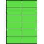 Etykiety A4 kolorowe 105x48 – zielone