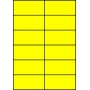 Etykiety A4 kolorowe 105x49,5 – żółte