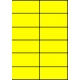 Etykiety A4 kolorowe 105x49,5 – żółte fluorescencyjne