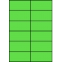 Etykiety A4 kolorowe 105x49,5 – zielone