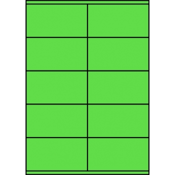 Etykiety A4 kolorowe 105x57 – zielone