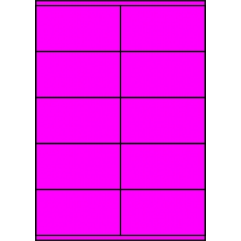 Etykiety A4 kolorowe 105x57 – różowe