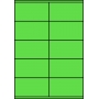 Etykiety A4 kolorowe 105x57 – zielone