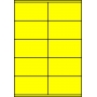 Etykiety A4 kolorowe 105x57 – żółte fluorescencyjne