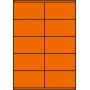 Etykiety A4 kolorowe 105x57 – pomarańczowe