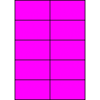 Etykiety A4 kolorowe 105x59,4 – różowe