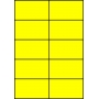 Etykiety A4 kolorowe 105x59,4 – żółte