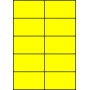 Etykiety A4 kolorowe 105x59,4 – żółte fluorescencyjne