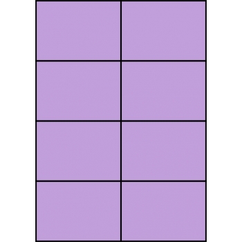 Etykiety A4 kolorowe 105x74 – fioletowe
