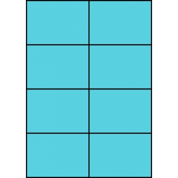 Etykiety A4 kolorowe 105x74 – niebieskie