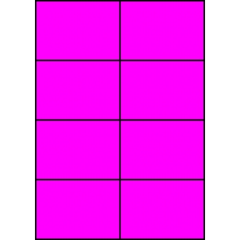 Etykiety A4 kolorowe 105x74 – różowe
