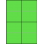 Etykiety A4 kolorowe 105x74 – zielone