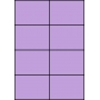 Etykiety A4 kolorowe 105x74 – fioletowe